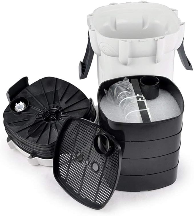 SunSun HW-3000 UV 9W 5-Stage External Canister Filter w/Media, 793gph, White, HW-3000 PRO