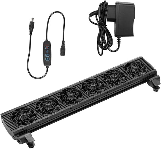 Generic Aquarium Chiller,Water Chiller Cooling Fan,Fish Tank Cooling Fan System,Fish Tank Fan,Hydroponic Cooling Machine for Salt Fresh Water, 6