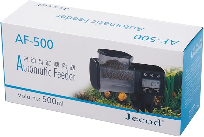 Jebao Automatic Fish Feeder for Aquarium, Battery-Operated (AF-500)
