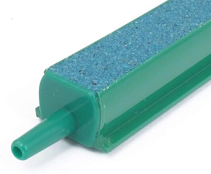 XMHF Aquarium Fish Tank Air Bubble Release Airstone Bar 14" Green Blue