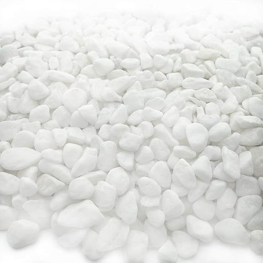 Aquarium Decorative Sands White Gravel Pebbles Fit for Aquariums Succulent Plants Terrarium Landscape, 2 Pounds