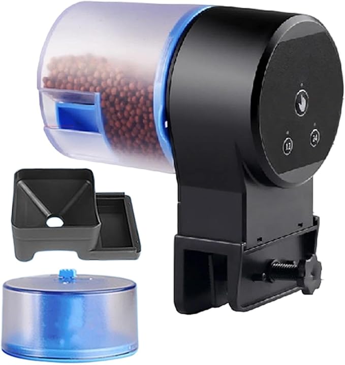 Fish Automatic Feeder,Precision Adjustable Timer Stable Food Dispenser | Aquarium Auto Feeder,for Home Dorm Office Apartment Bedroom Betta Turtle Goldfishes Koi