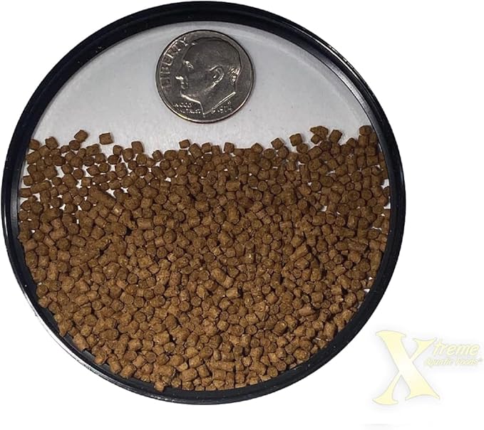 Xtreme Cichlid Peewee 1.5 mm Pellets - Proven Nutrition for Cichlids - Balanced Amino Acids, Boost Immune & Digestive Health, Color & Energy, Max Protein Freshwater Fish Food – USA Farm Grown (72oz)