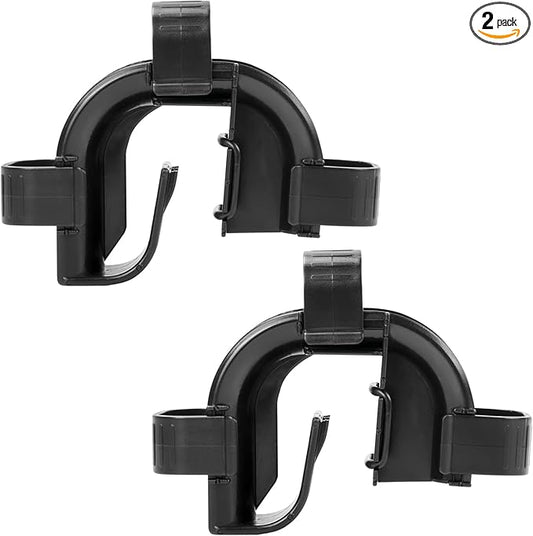 2 Pack Rim Connector Replacement for Fluval Fx4/Fx5/Fx6 Parts, High Performance Canister Filter Accessories, Hose Fitting Rim Connector and Clips Bracket Adapter Parts for Aquarium Fish Tank Filters