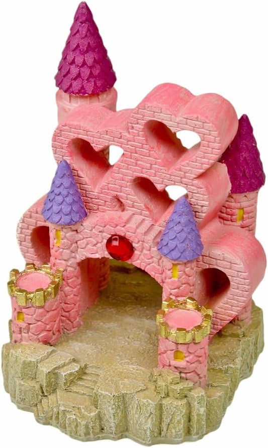 Blue Ribbon EE-145 Heart Castle Exotic Environments Aquarium Ornament, Large