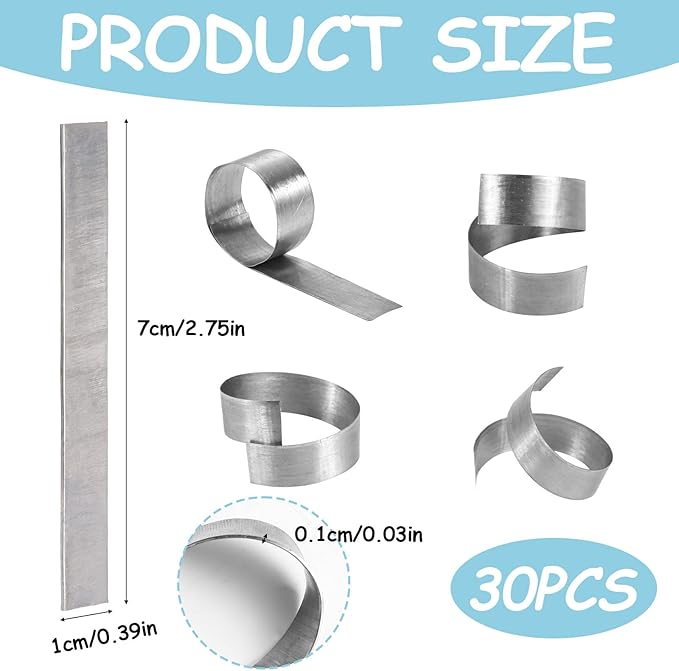 XIHIRCD 30pcs Aquarium Plant Weights: Bendable, Metal Anchors for Ponds & Aquariums - Prevent Plants Floating