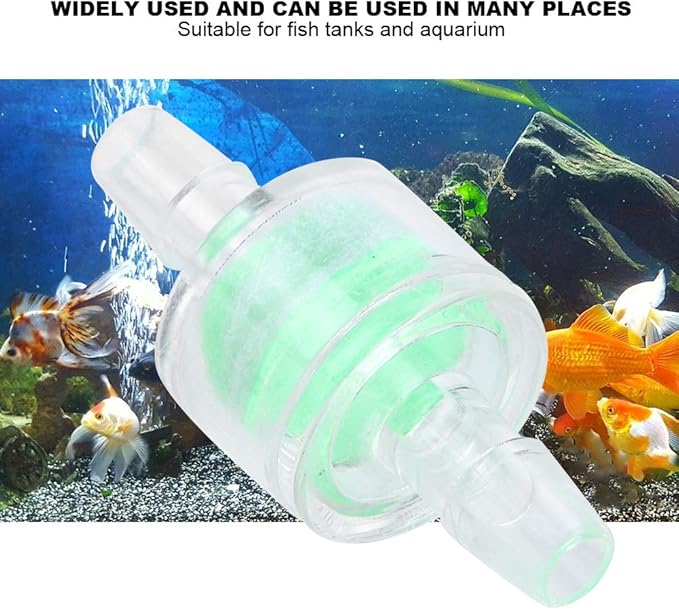 10PCS Aquarium Filter Tube, ABS Silicone Tube Filter, Plastic Fish Tank Check Valve for Fish Tanks and Aquarium(8MM)