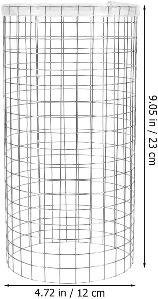Aquarium Fish Breeding Cone Grid: Spawning Isolation Net for Angelfish Tank, Iron Incubator Box Protector Mesh for Small Fish and Shrimp Isolation 9x4.7