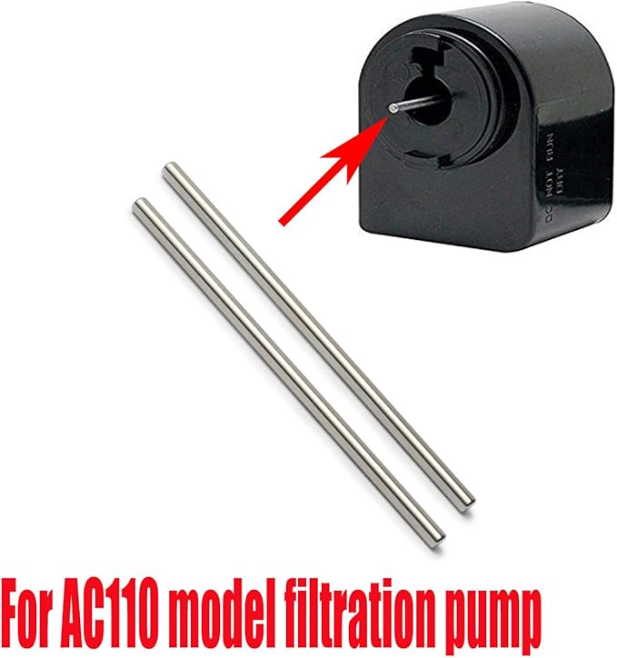 A16551 Impeller Shaft for Aqua-Clear 110 Power Filters, Power Pumps Powerhead Pump Impeller Shaft Replacement Parts Aquarium Water Pump Shaft Parts (2Pcs