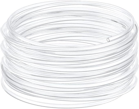 Pawfly Aquarium Airline Tubing 82 Feet Standard 3/16" Tubing for Fish Tank Air Pump Flexible Kink-Resistant Pure PVC Hose for Aquarium Garden Terrarium Pond