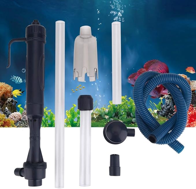 Cocoarm Fish Cleaner, Aquarium Gravel Cleaner Change Water with Water Adjustment Use for Fish Cleaning, Wash Sand