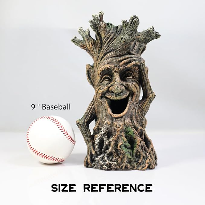 Fish Tank Accessories-Hollow Tree Trunk Aquarium Decorations Disney Aquarium Decorations for Betta Hideout Caves Large Aquarium Décor Thematic Ornaments