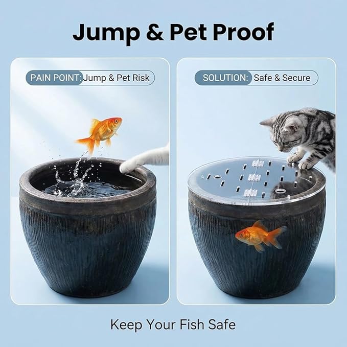 Acrylic Fish Tank Lid with Flip-Top, Ideal Aquarium Cover for Fish, Reptiles, Turtles - Durable, Easy Access, Perfect for Freshwater & Saltwater Aquariums