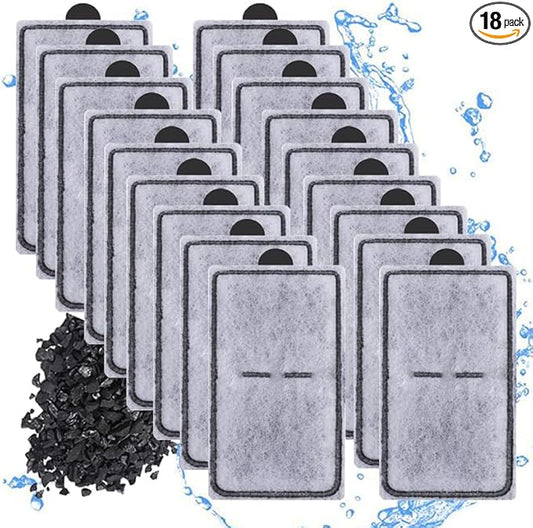 18 Packs PF-S Aquarium Replacement Filter Cartridges Compatible with Top Fin Silenstream PF10 Power Filters Fish Tank Filter Cartridge Vrynthra