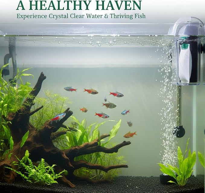 Medium Replacement Aquarium Filter Cartridges, 8-Pack, Compatible with Select Power Filters, Fits Models 10i, IQ10, PF10, Ready-to-Use Bio-Filtration Media for Clear & Healthy Aquarium Water Supplies