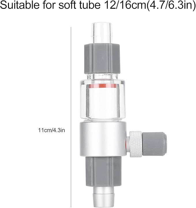 Zerodis Aquarium CO2 Atomizer, Fish Atomizer Outer‑ CO2 Diffuser CO2 Reactor Diffuser Fish Accessory(M1 12/16mm)