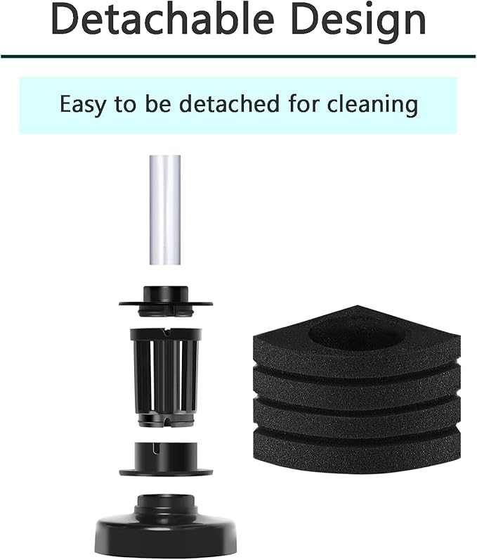 AQUANEAT Aquarium Bio Corner Sponge Filter, for Breeding Shrimp Nano Fish Tank, up to 10Gal