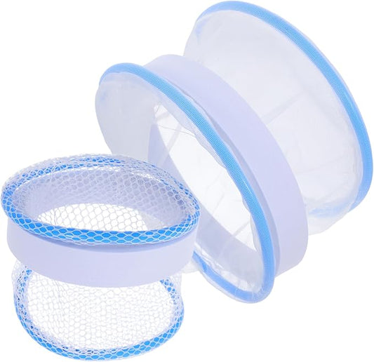 SUPVOX Guppy Breeding Box 6.49X6.49X4.13In Floating Mesh Aquarium Isolation Tank Divider Transparent Hatchery Net for Fish Fry Spawning and Monitoring