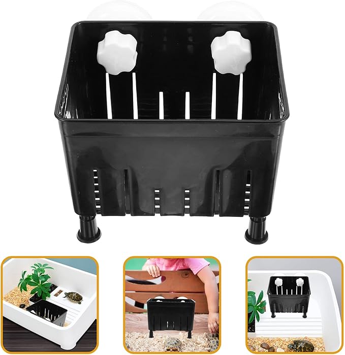 Betta Fish Tank 1 Set of Aquarium Fish Box Hatching Incubator Box Nursery Aquarium Spawning Incubator for Tank Black