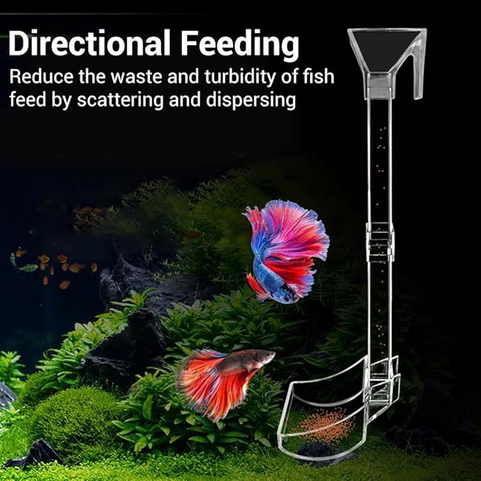 Shrimp Feeding Dish Set,Assembled Fish Shrimp Feeder Tube with Feeding Ring,Cleaning Brush for Fish Tank Fish Shrimp Crab