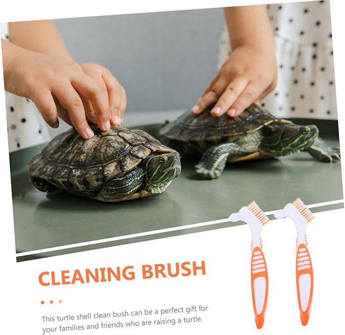 2Pcs Turtle Shell Cleaning Brush Aquatic Tortoise Shell Mud Brush Multi-Functional Double-Sided Brushes for Household Cleaning
