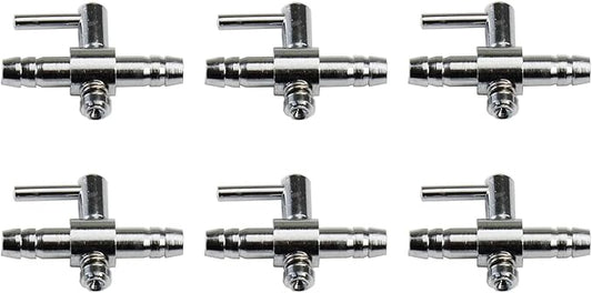 AQUANEAT Aquarium Control Valve, Metal Stainless Steel Gang Valve, Air Flow Distributor Splitter for Air Pump