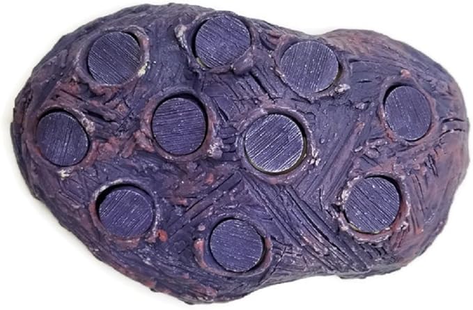Oceans Wonders Coralline Purple Frag Hub 10.0 Coral Frag Plug Holder with 10 Plugs