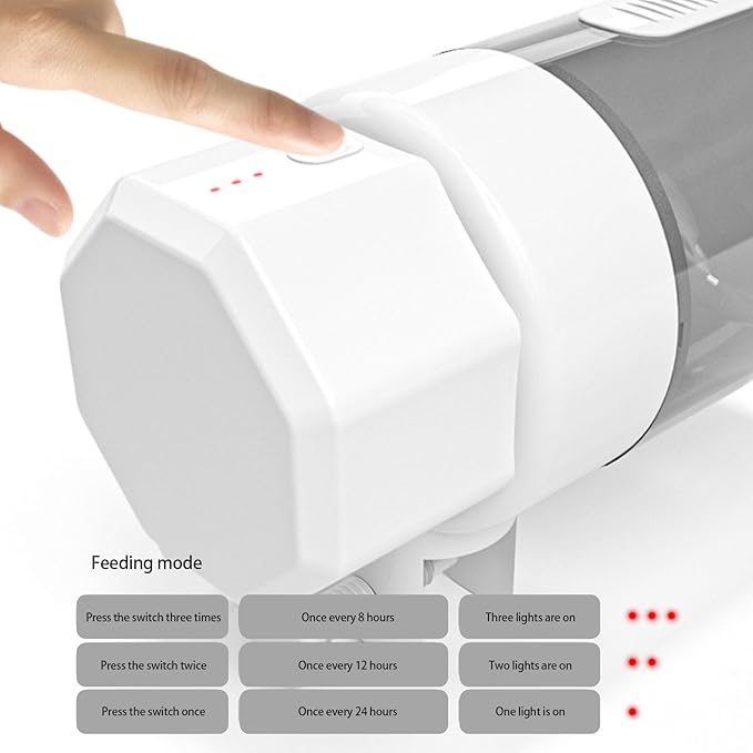 Automatic Fish Feeder for Aquarium, Auto Fish Feeder Dispenser with Programmable Schedule, Auto Food Dispenser with Timer, Aquarium Accessories