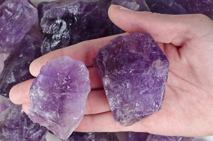 Fantasia Materials: 18 lbs Amethyst Large Chunk Rough Stones from Brazil - Grade 2