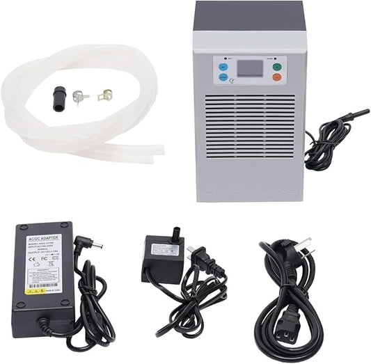 7.93Gal Aquarium Water Chiller, 100W Fish Tank Cooling Heating Machine Low Noise Hydroponic Cooling System with 10-40℃ Temperature Control for Fish Tank Axolotl Coral Reef
