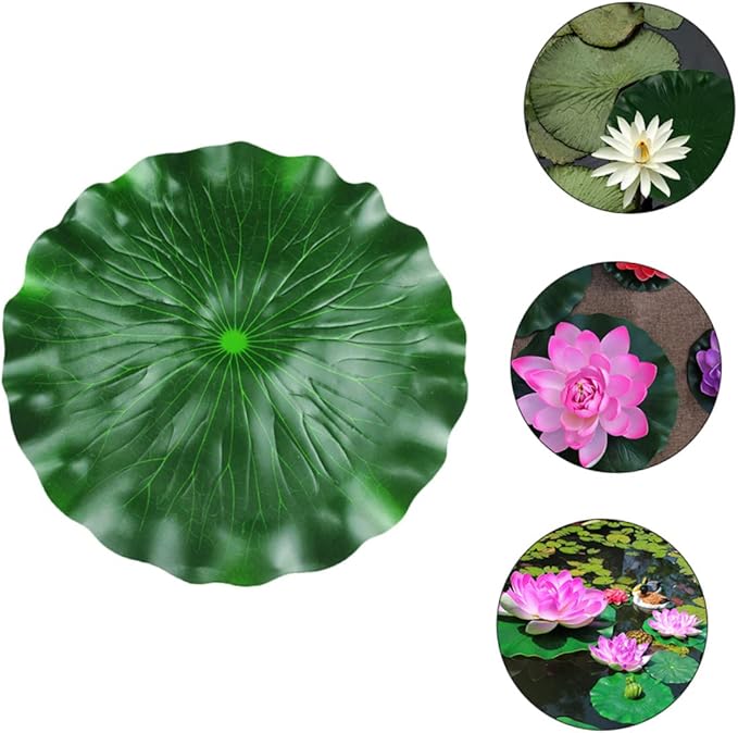 DOITOOL Pool Fish Tank Simulated Lotus Leaves Floating Lotus Leaf Fake s Leaf Ornament Aquarium s Leaves Fake Plant Decor Fishpond s Floating Pond Decor Photo Props