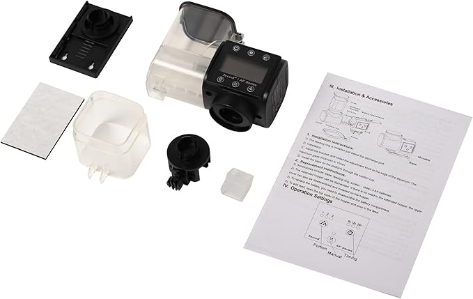 Jebao Automatic Fish Feeder for Aquarium, Battery-Operated (AF-250)