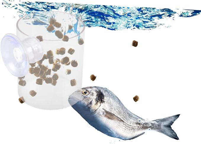 UKCOCO Automatic Fish Feeder for Vacation Floating Fish Food Ring Chuck Buoyancy Aquarium