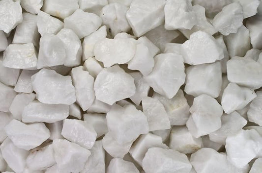 Fantasia Materials: 2 lbs White King Quartz Rough Stones from India