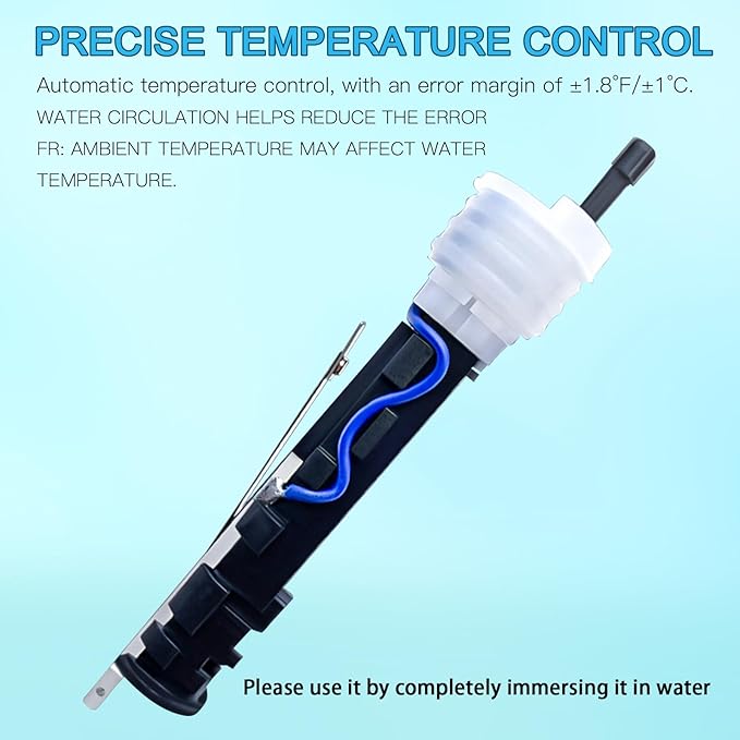 LYPHARD AQUARIUMS Aquarium Heater, 300W Submersible Fish Tank Heater with Precision Adjust Knob Thermostat and Suction Cup Suitable for Saltwater and Freshwater