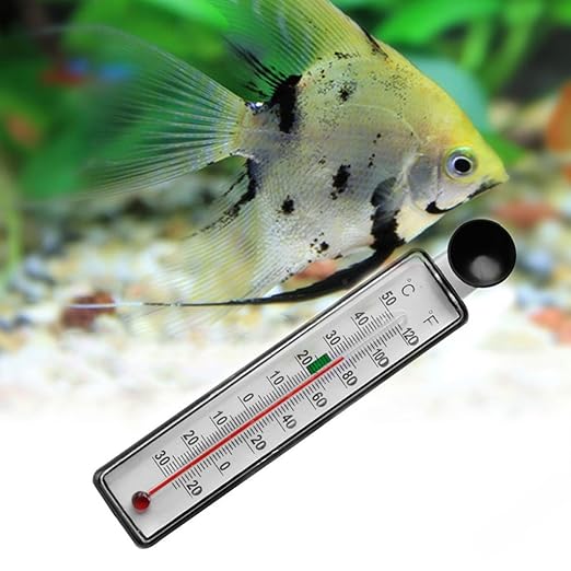 Aquarium Thermometer Digital Waterproof Fish for Tank Temperature Sensor Suction Cup Easy Reading for Terrariums Aquarium Fish Tank Thermo-Meter Digital Heater Water for Top Gallon Aquariums