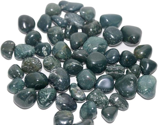 ROYAL SAPPHIRE Decorative Stone Pebbles Decorative River Rock Stones - Natural Green Onyx Color Stones Use in Glassware, Like Vases, Aquariums and Terrariums to Enhance The Appearance 4.5 lbs(Approx)