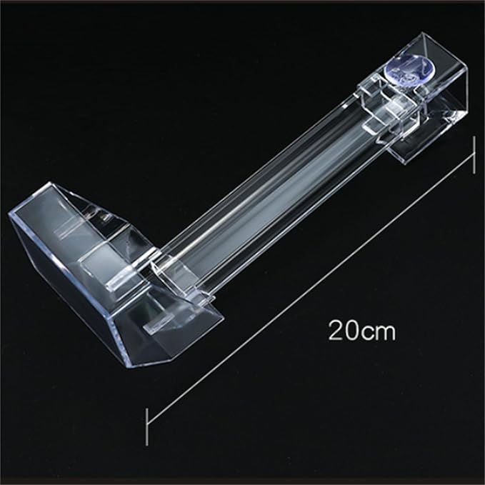 MOUDOAUER Fish Tank Feeding Tube and Dish Aquarium Acrylic Feeder for Fish Tank Aquarium Shrimp