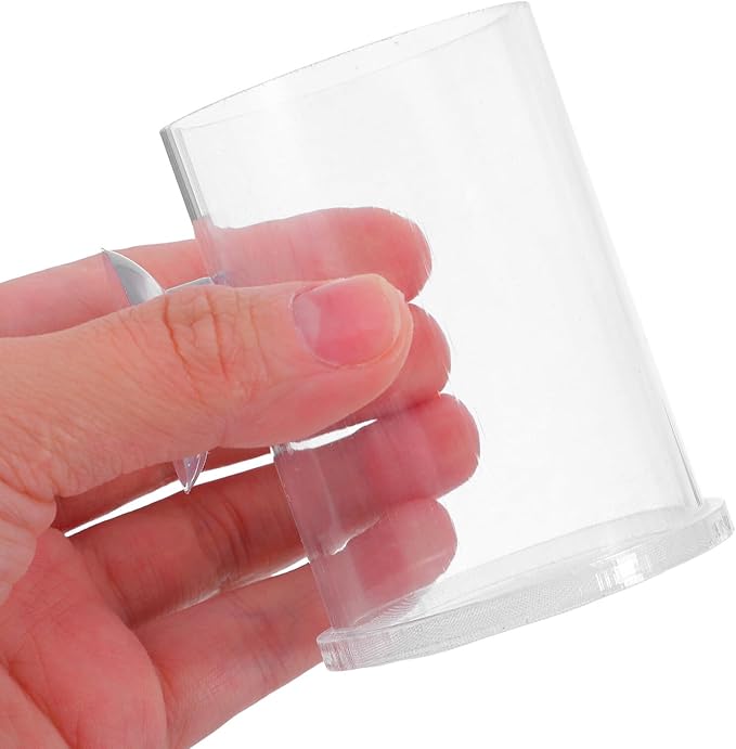 TEHAUX Fish Feeder Ring with Suction Cup Acrylic Shrimp Feeding Rack for Aquarium Tank Freshwater and Saltwater Fish Feeding Tool Vacation Feeder Station