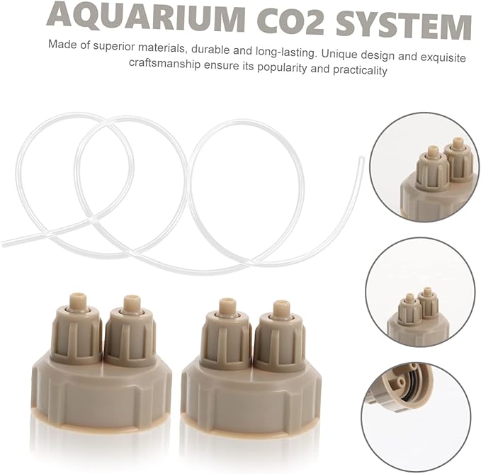 Diy Co2 Generator Bottle Caps with 1M Tube Aquarium Accessories for Aquarium Co2 Reactor Fish Tank Co2 System Replacement Caps