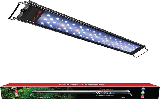 Aquatop SkyAqua LED Aquarium Light, 6500K Spectrum – Fits 36-42-Inch Tanks, 3 Position Toggle Switch, Aquarium Lights for Fish Tank, UL & CSA, Natural Sunlight Illumination