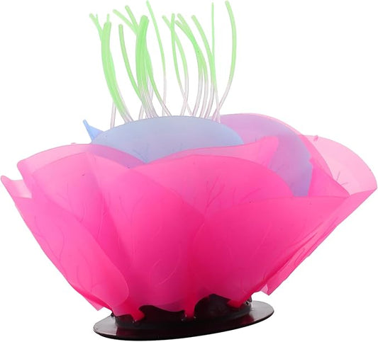 BESPORTBLE Colorful Water Lily Aquarium Decoration Lifelike Floating Plant for Fish Tank Easy to Care for Compact Vibrant Adornment for Aquatic Environments for Fish