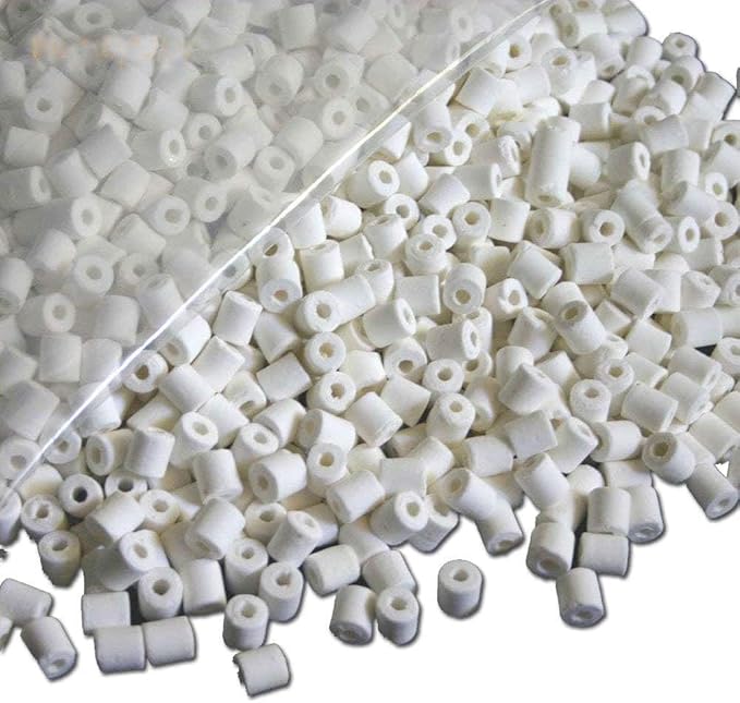 Aquarium Filter Media, Bulk Bio Ceramic Rings for Fish Tank, Canister Filter, Pond, Coral Reef (10-lb)