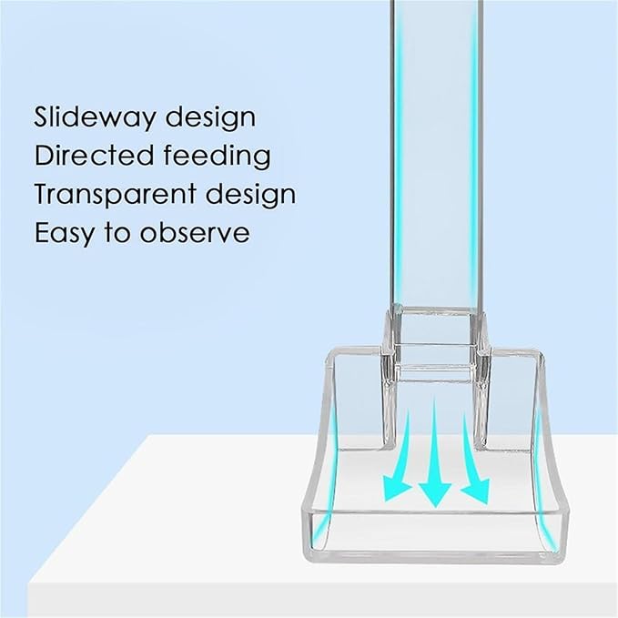 MOUDOAUER Fish Tank Feeding Tube and Dish Aquarium Acrylic Feeder for Fish Tank Aquarium Shrimp