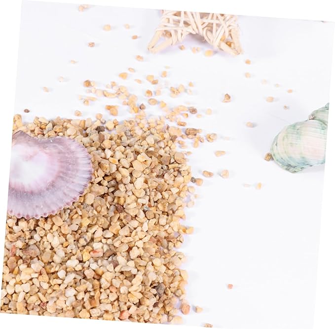 MERRYHAPY 500G Natural Aquarium Bottom Sand for Fish Tanks Gravel Grain for Aquariums Terrariums and Decorative Displays