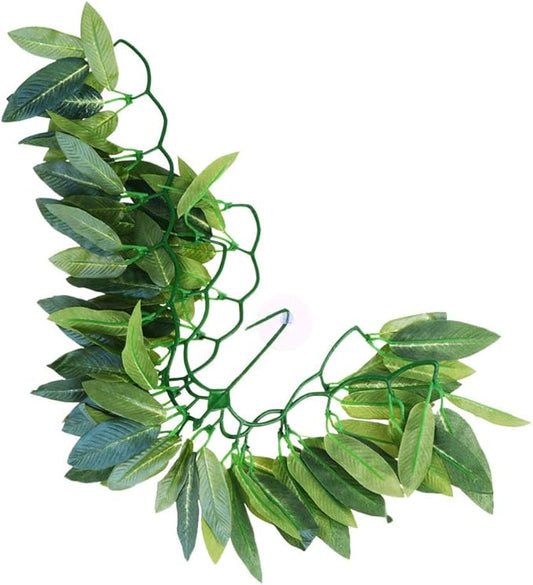 POPETPOP Reptile Hanging Plant - Terrarium Plant with Suction Cup for Bearded Dragons Lizards Geckos Snake Pets and Hermit Crab Tank Habitat Decorations