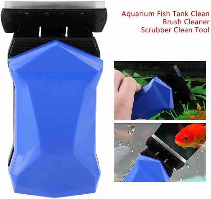 Flipper Cleaner Float, 2-in-1 Floating Magnetic Aquarium Glass Cleaner, Fish Tank Algae Cleaner, Scrubber & Scraper