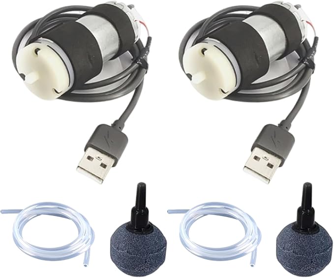 CHANCS 370 Mini Air Pump Oxygen Pumps Electric Micro Vacuum Booster for Aquarium Tank Oxygen Circulate