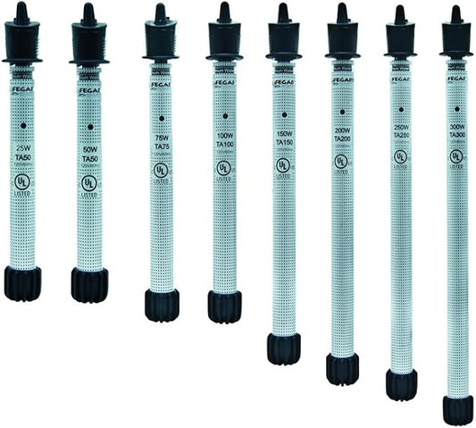Lifegard Aquatics Bi-Metal Construction Aquarium Heater, 75-watt