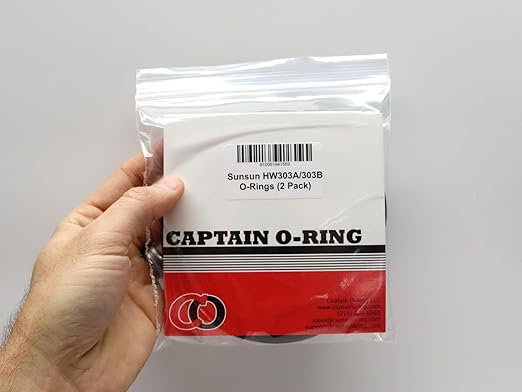 Captain O-Ring – Replacement Seal Oring for SunSun HW303A, HW303B Canister Filter (2 Pack)